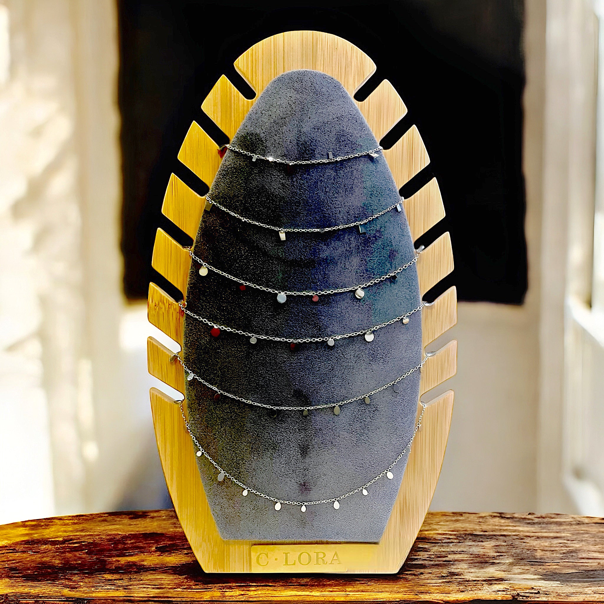 Blanche/ Collier Acier I.P Gold