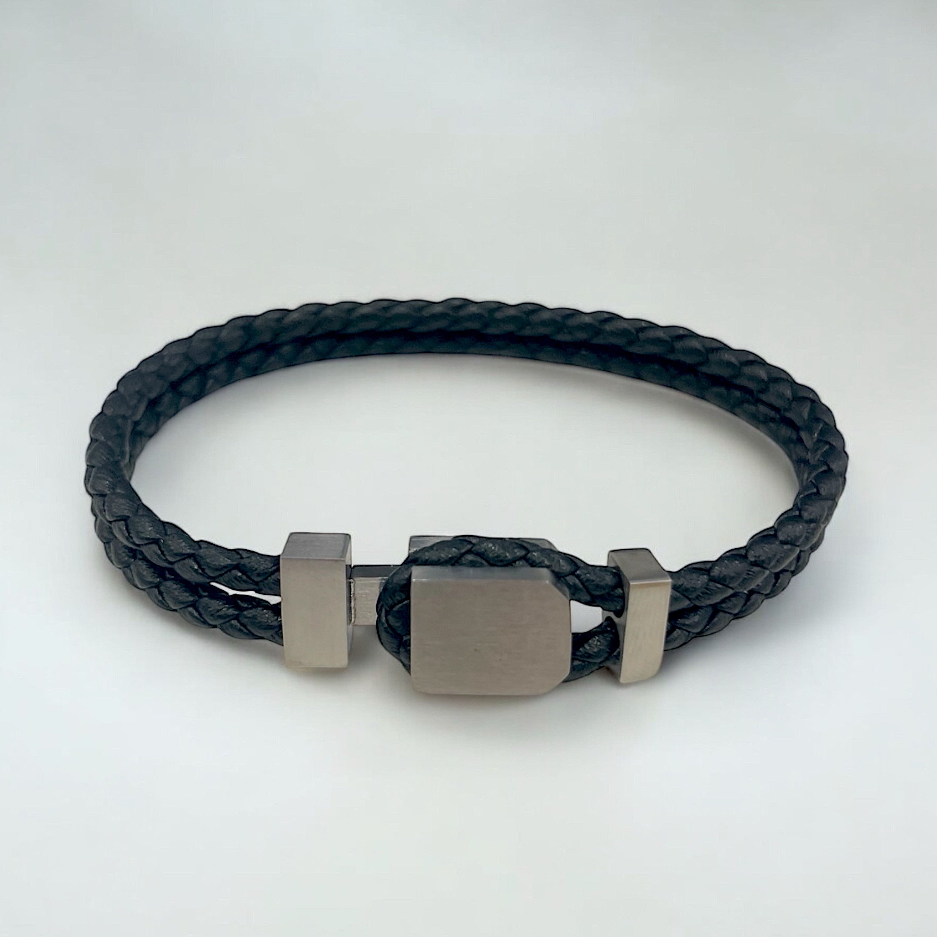 Mahé/ Bracelet Cuir Acier