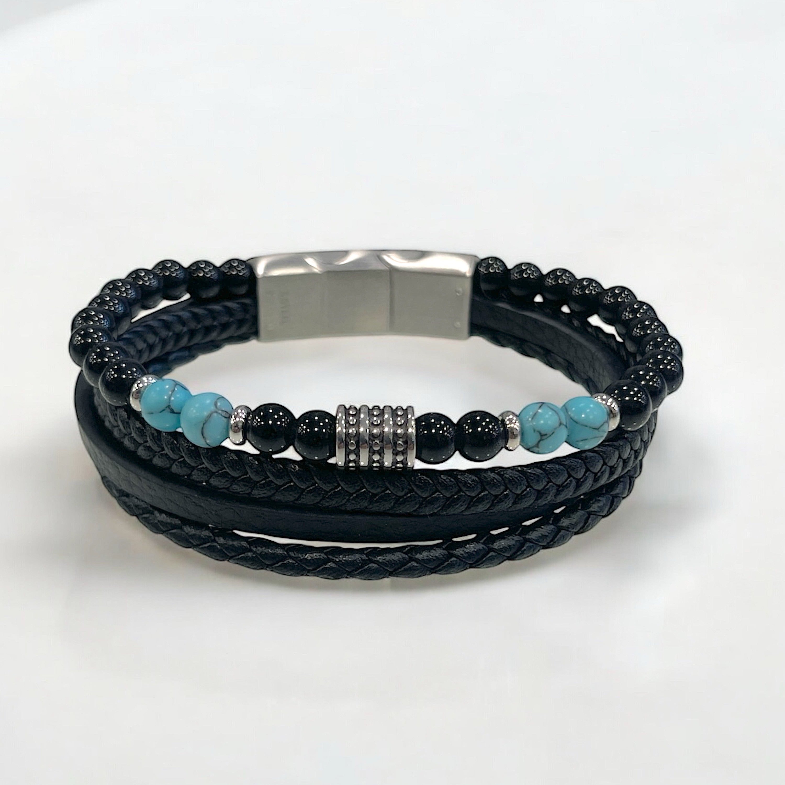 Comanche/ Bracelet Triple Cuir