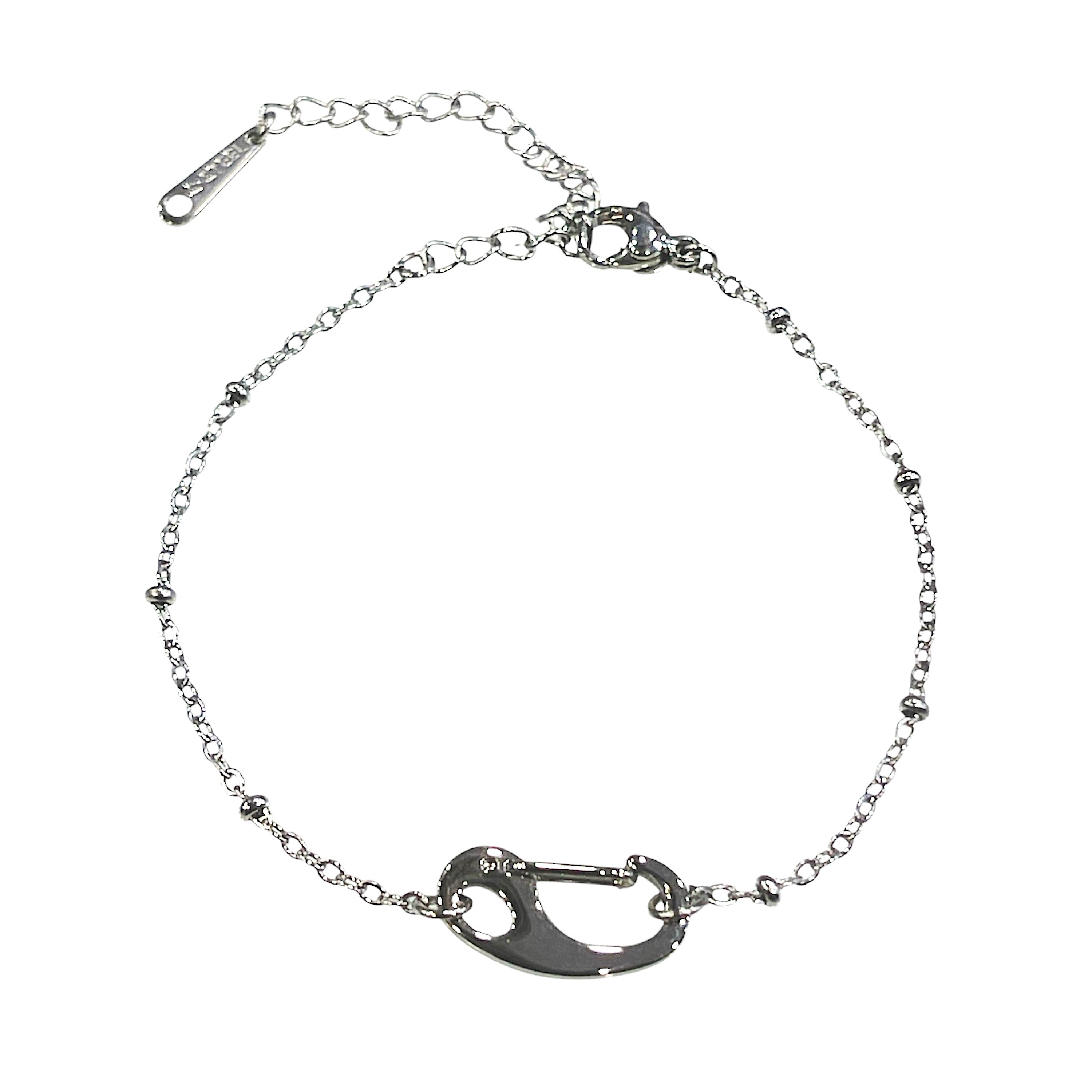 Chloé/Bracelet Acier Motif "Fermoir"