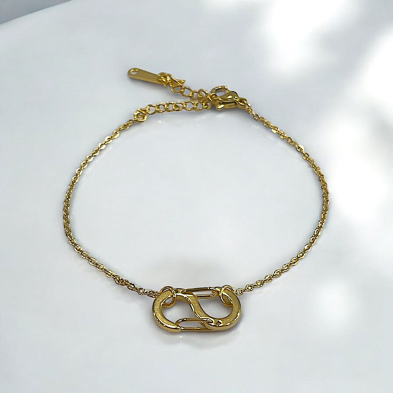 Chloé/Bracelet Acier Motif "Fermoir"