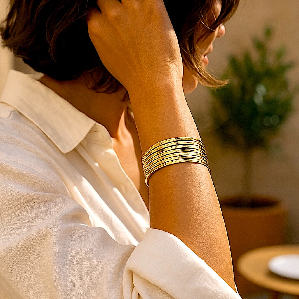 Haguite/Bracelet Jonc Acier