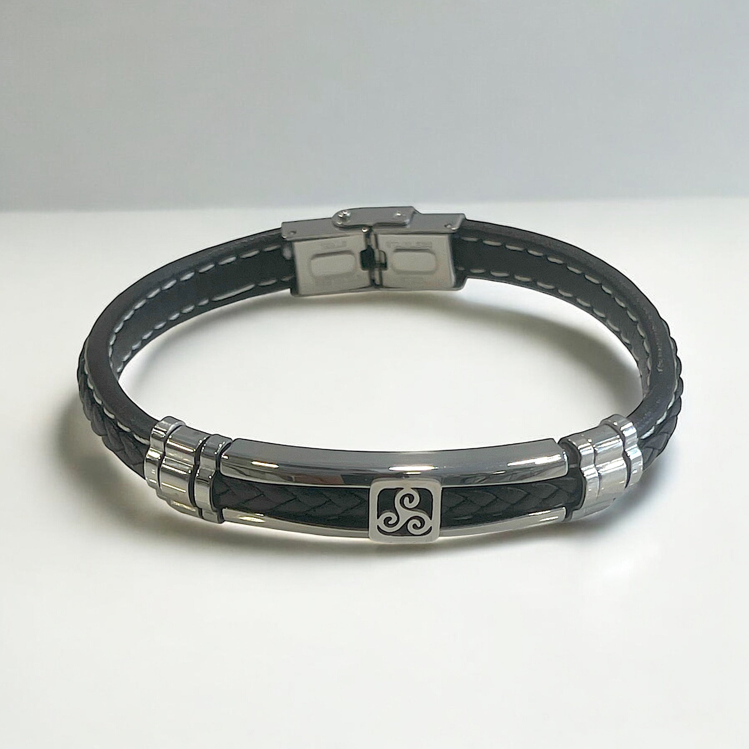 Gadi/ Bracelets Acier  Boisé Barrettes Trisquel