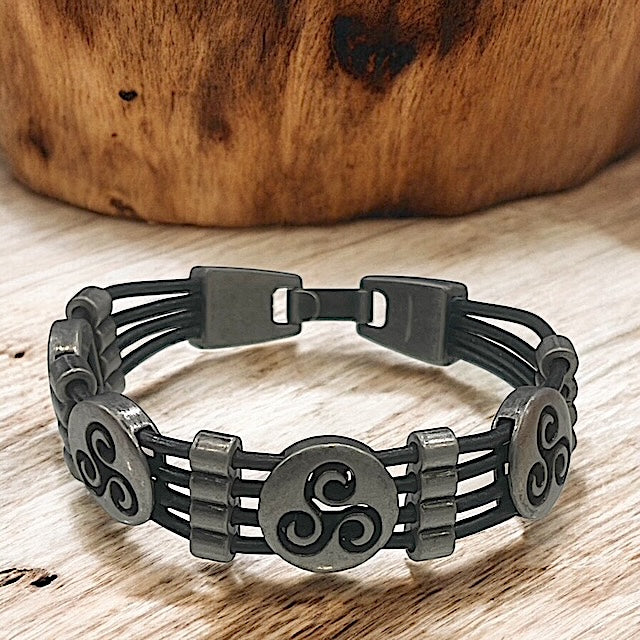 Bracelet Cuir VT 853 Mat  homme
