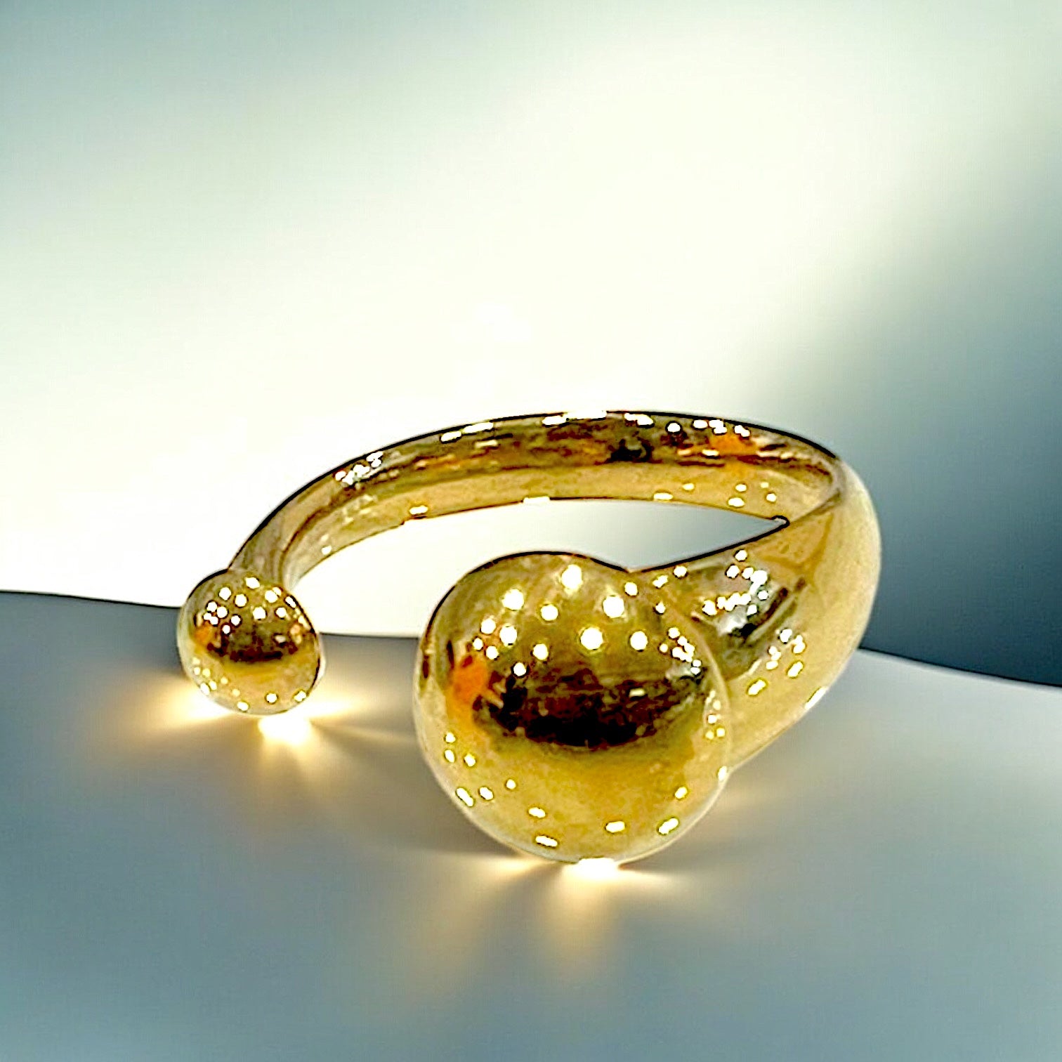 Julianne/ Bagues Mixes Acier I.P Gold*