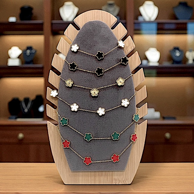 Brigitte/ Collier Acier I.P Gold