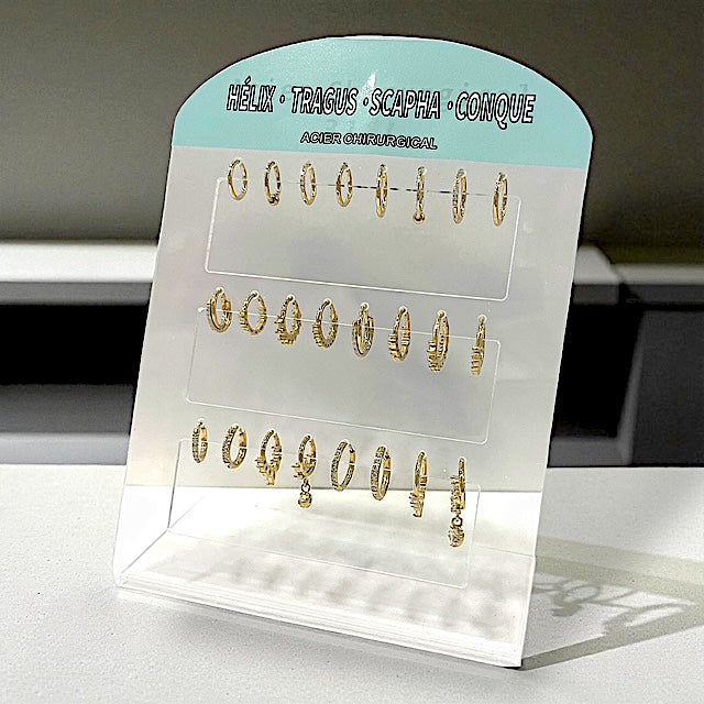 Helix/Créoles MixesAcier Doré Hélix et Conque