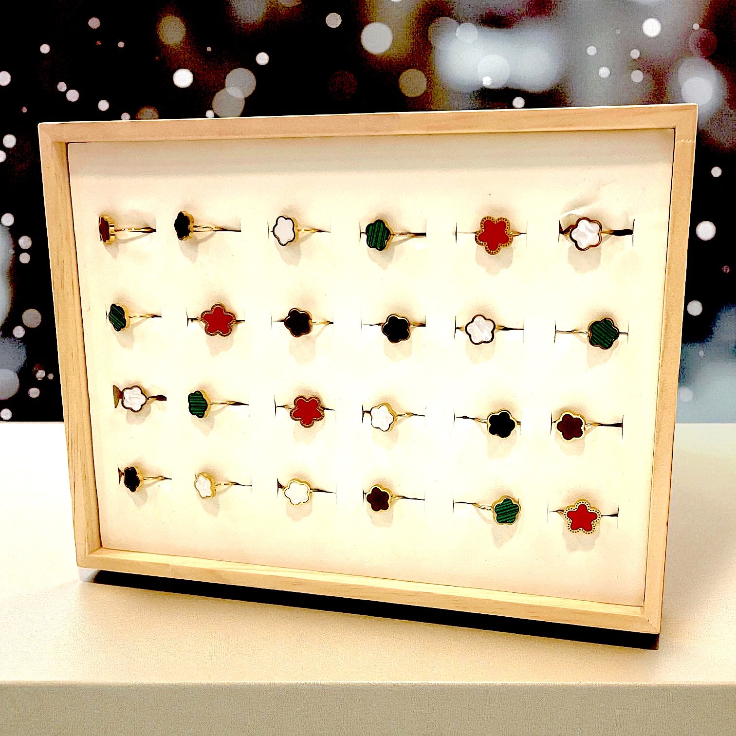 Sophia/ Bague Acier I.P GoldNacre